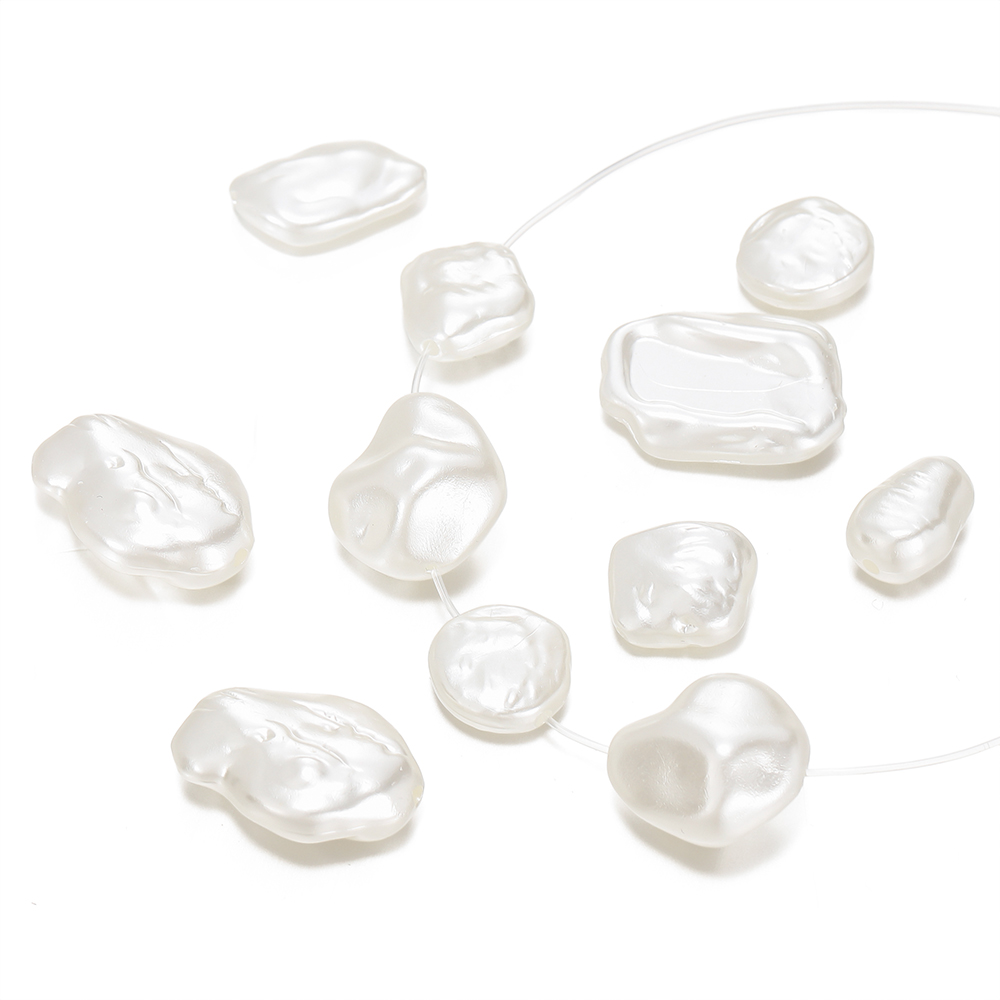 Pearl Earring Stud - Бусины из АБС-пластика с жемчугом неправильной