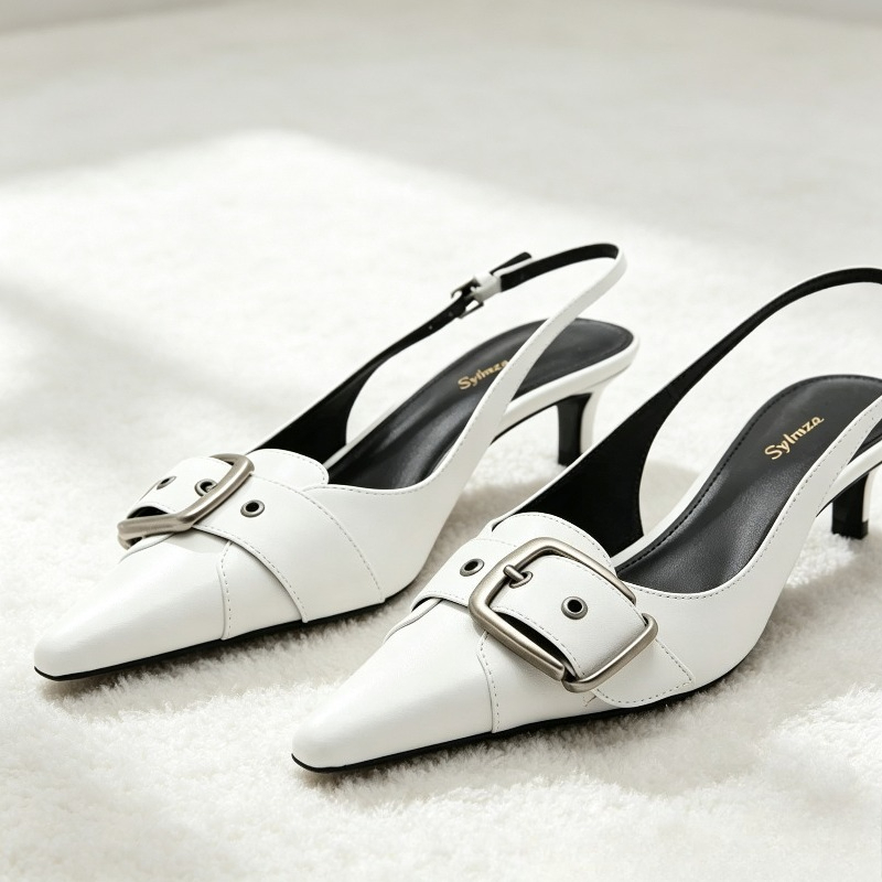 Slingback Heel Formal - Сексуальные дизайнерские женские туфли-лодочки с острым
