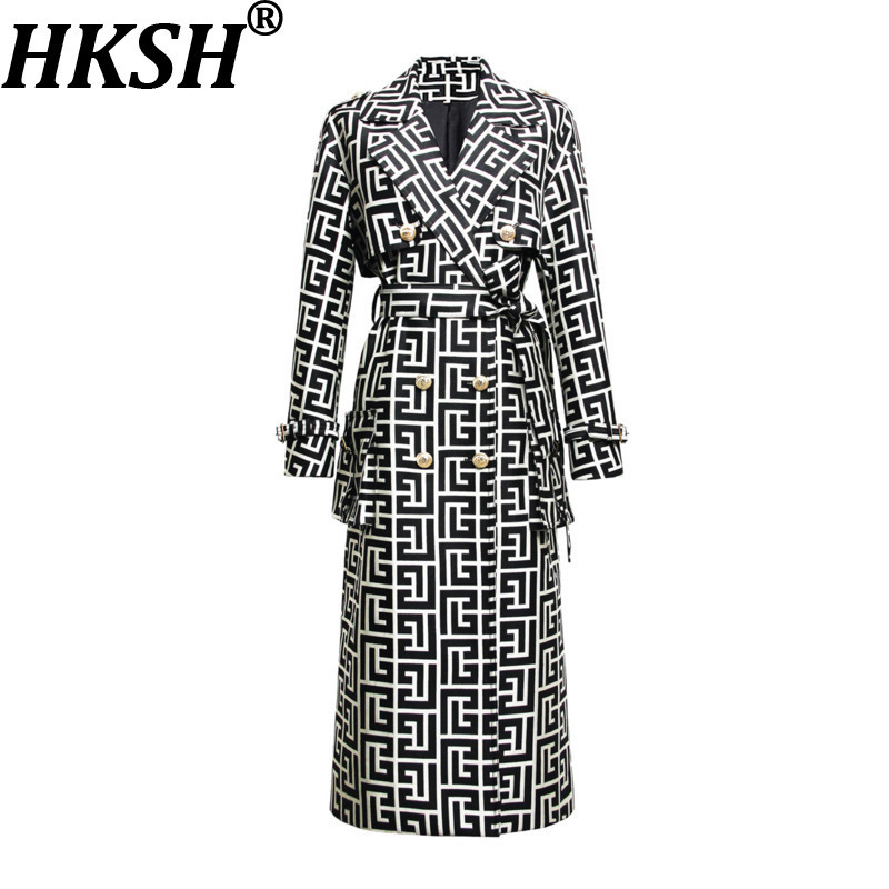 Trench Coat Formal - HKSH весна осень новый женский длинный