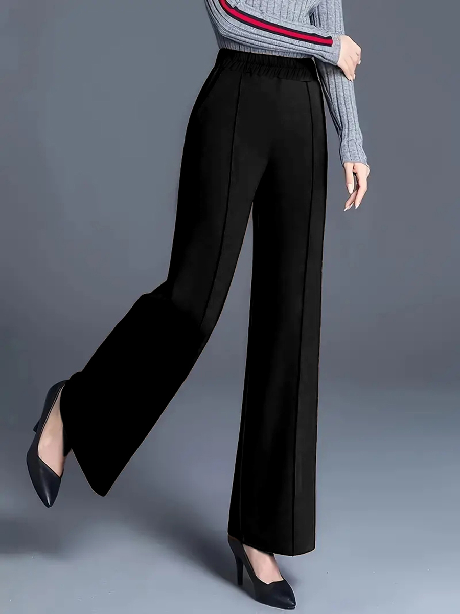 Women Formal Wear For Plus Size - Женские брюки с высокой талией и