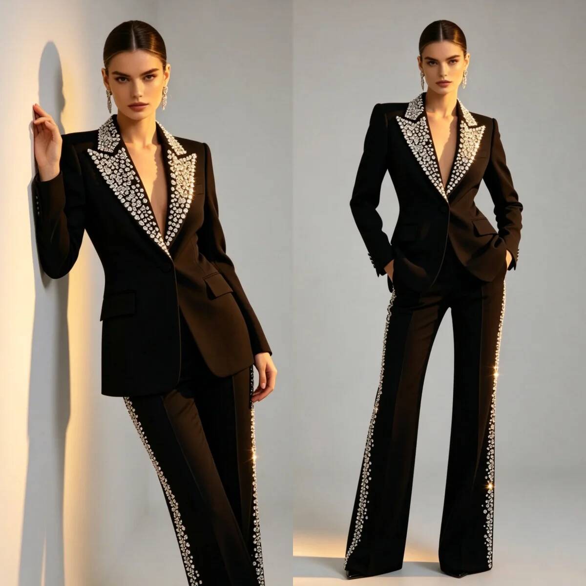 Women Formal Wear For Plus Size - Модный костюм из 2 предметов с