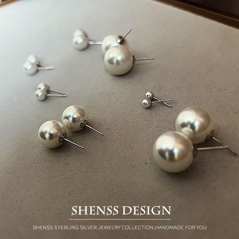 Pearl Earring Stud - Свадебные серьги-гвоздики с искусственным жемчугом 4