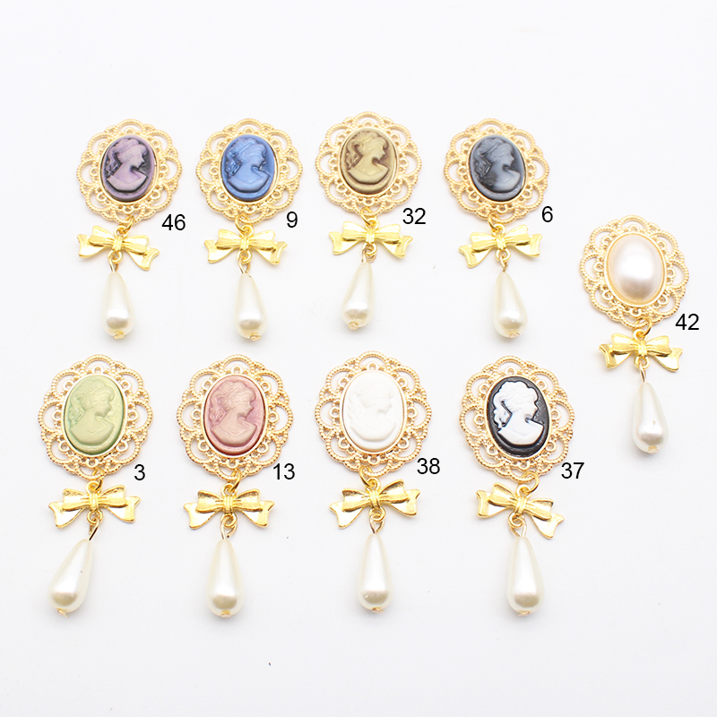 Pearl Earring Stud - Новинка! 10 шт./партия, 25*58 мм, брошь