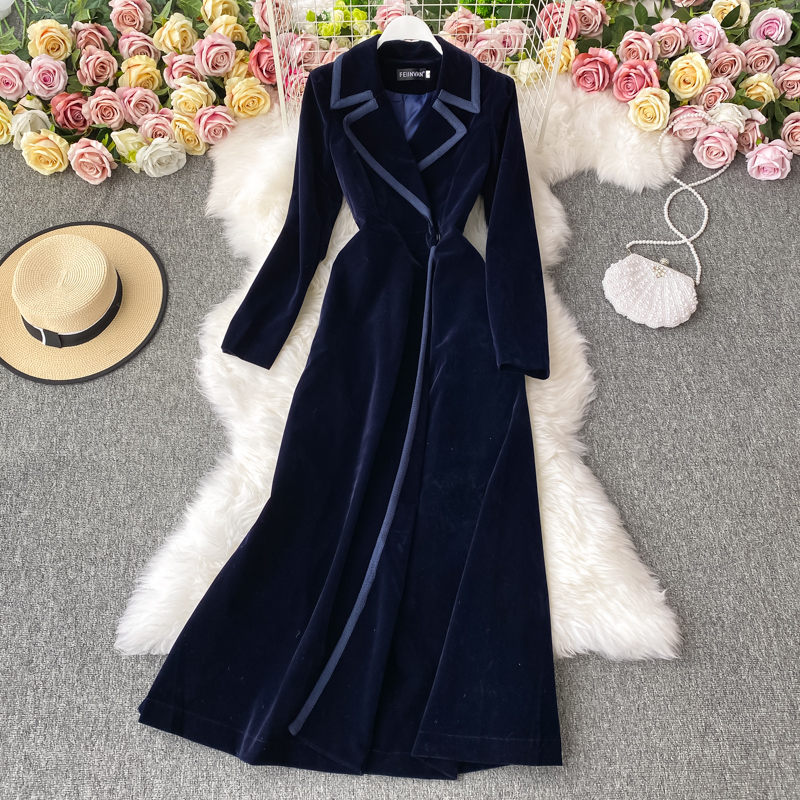 Женский черный бархатный пиджа – обзор и цена Trench Coat Formal