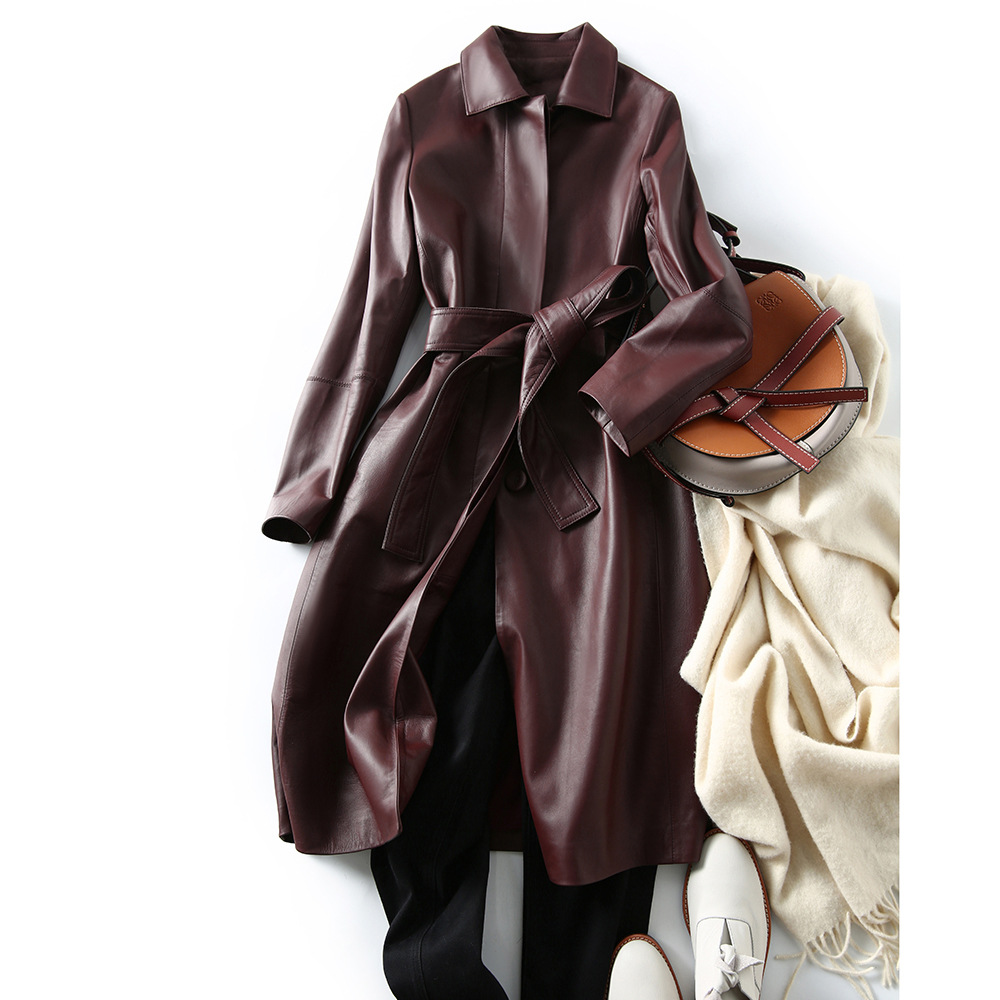 Женское кожаное пальто большог – обзор и цена Trench Coat Formal