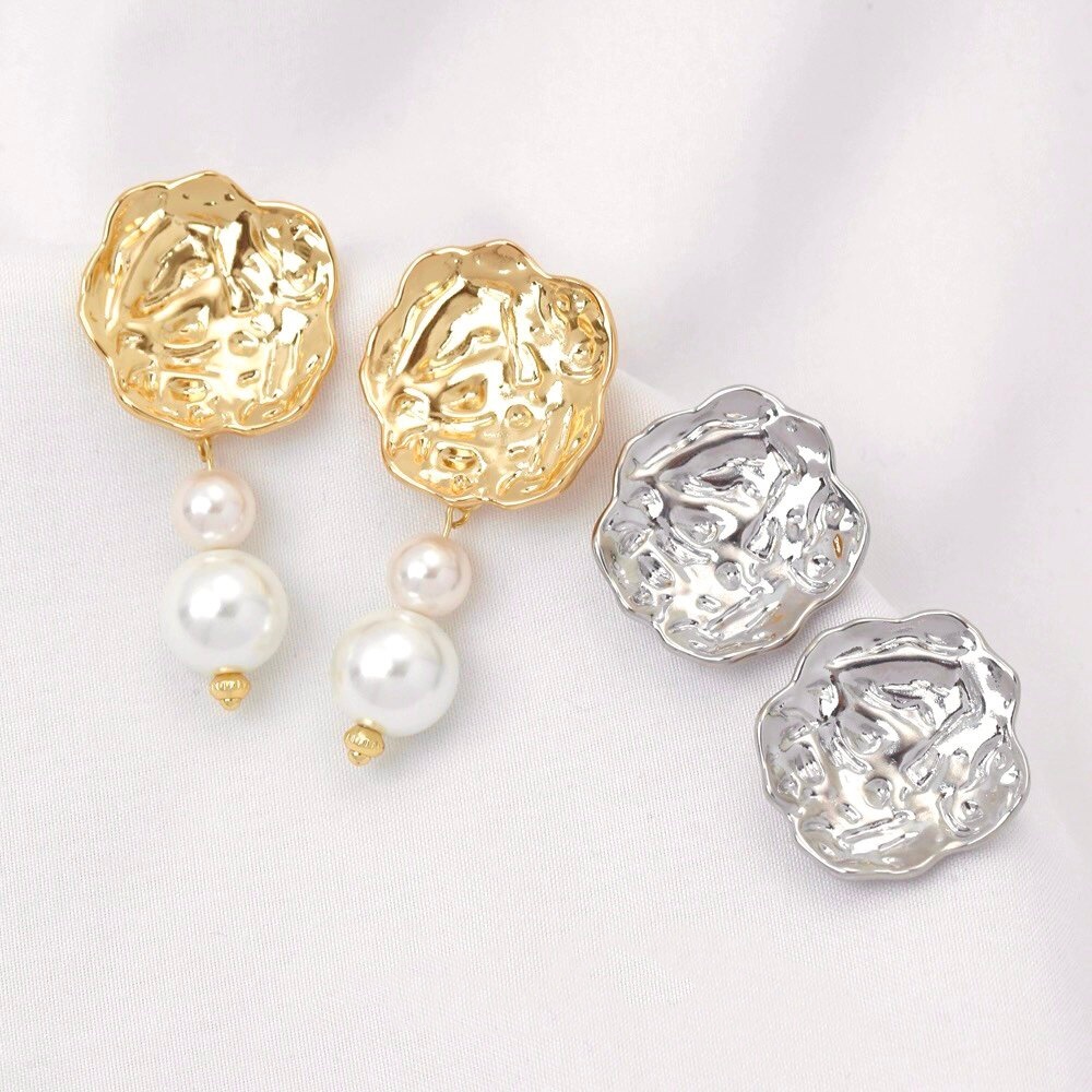 2 пары позолоченных 18-каратны – обзор и цена Pearl Earring Stud