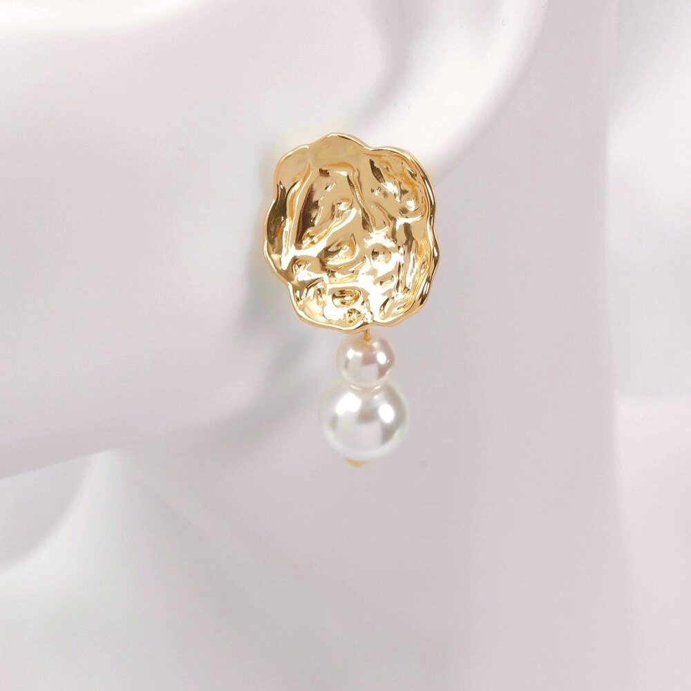 2 пары позолоченных 18-каратны – обзор и цена Pearl Earring Stud