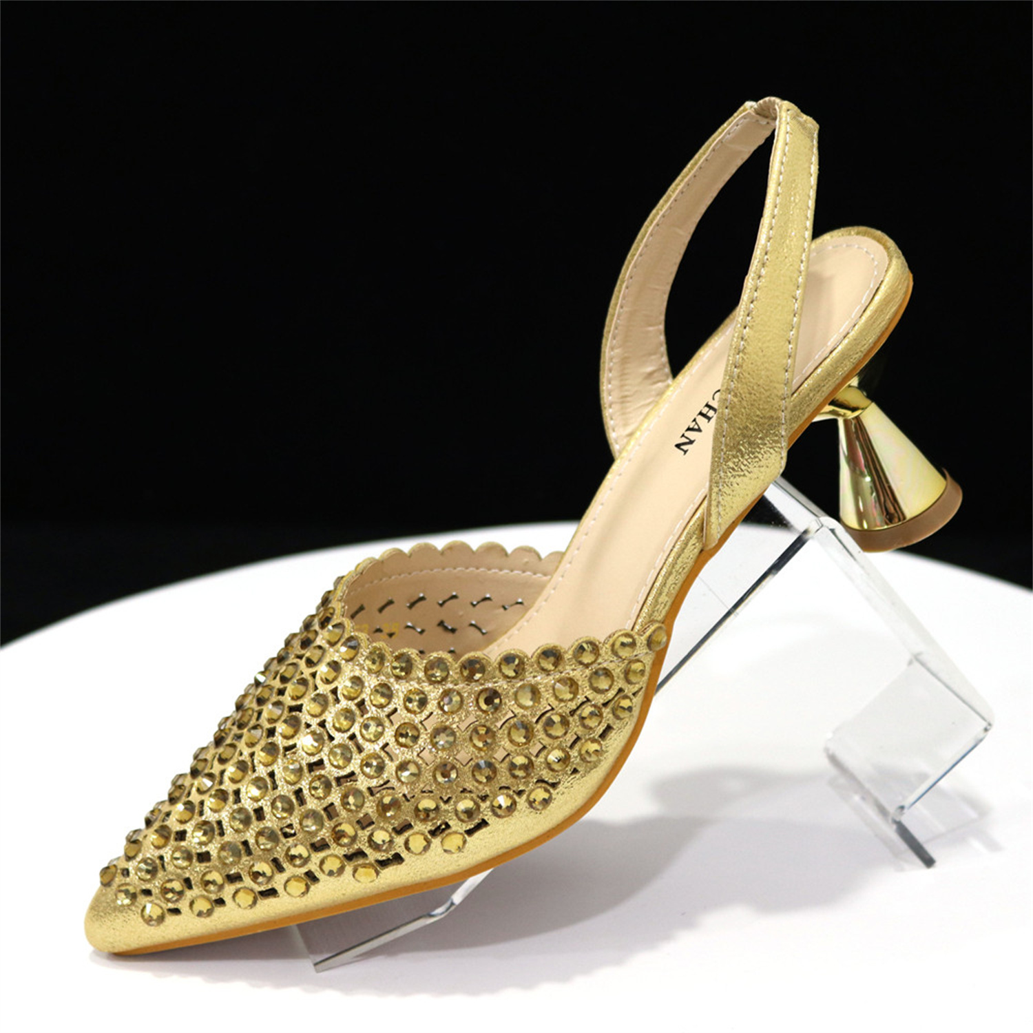 Набор: блестящие золотые туфли – обзор и цена Slingback Heel Formal