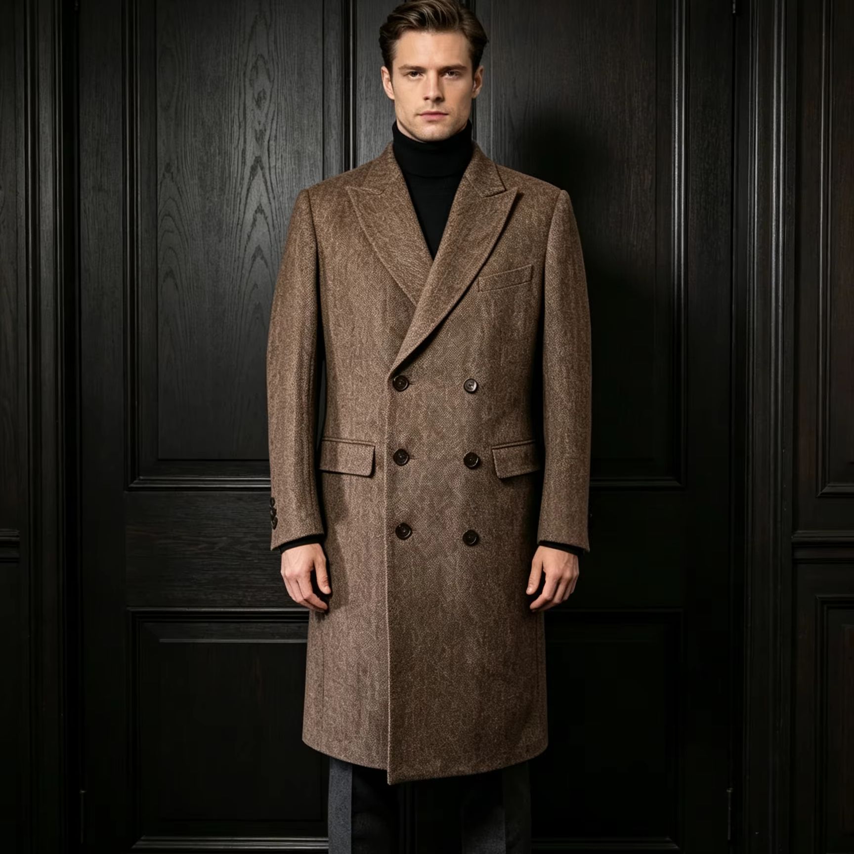 Мужское длинное пальто из 100% – обзор и цена Trench Coat Formal