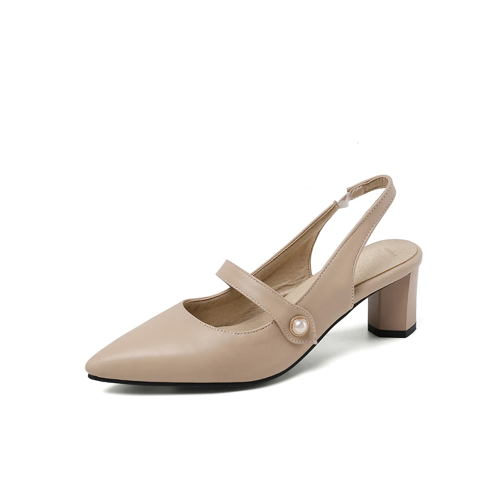 Новые летние элегантные бежевы – обзор и цена Slingback Heel Formal