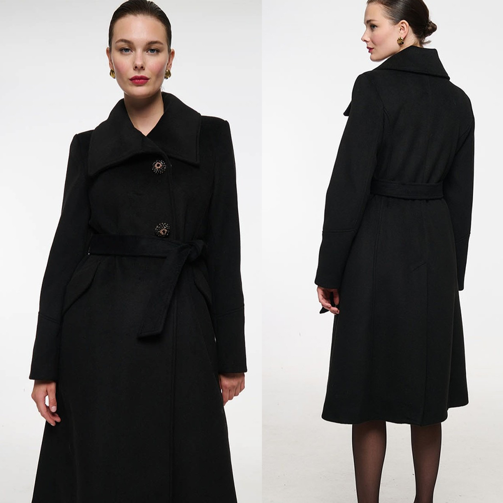 Vintage Black Stand Collar Wom – обзор и цена Women Formal Wear For Plus Size