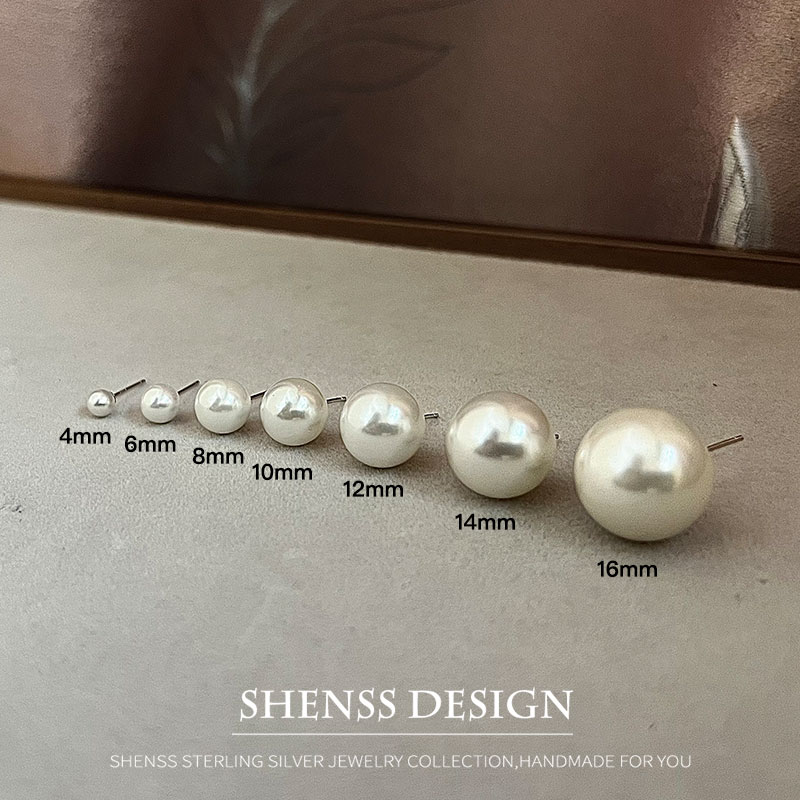 Свадебные серьги-гвоздики с ис – обзор и цена Pearl Earring Stud