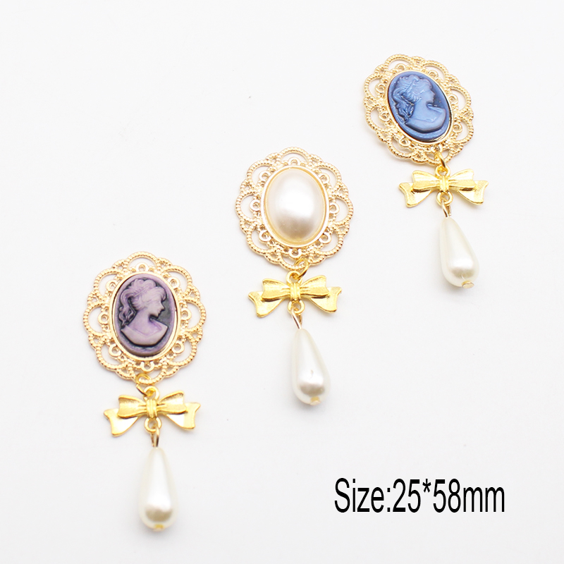 Новинка! 10 шт./партия, 25*58  – обзор и цена Pearl Earring Stud